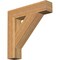 Ekena Millwork Traditional Block Rough Sawn Bracket, Western Red Cedar, 4"W x 20"D x 20"H BKT04X20X20TRA05RWR - alternate 1